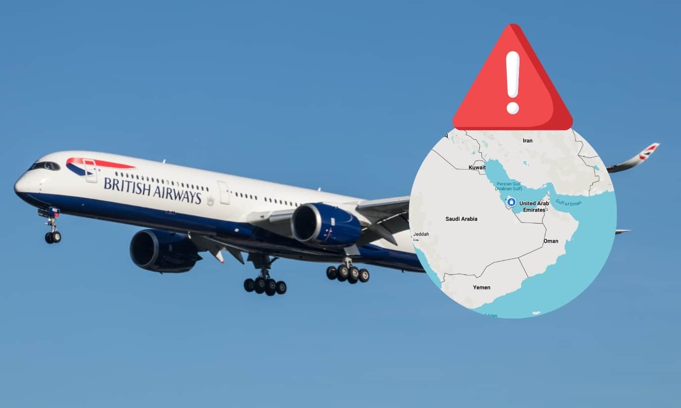 British airways dubai conflicto guerra iran