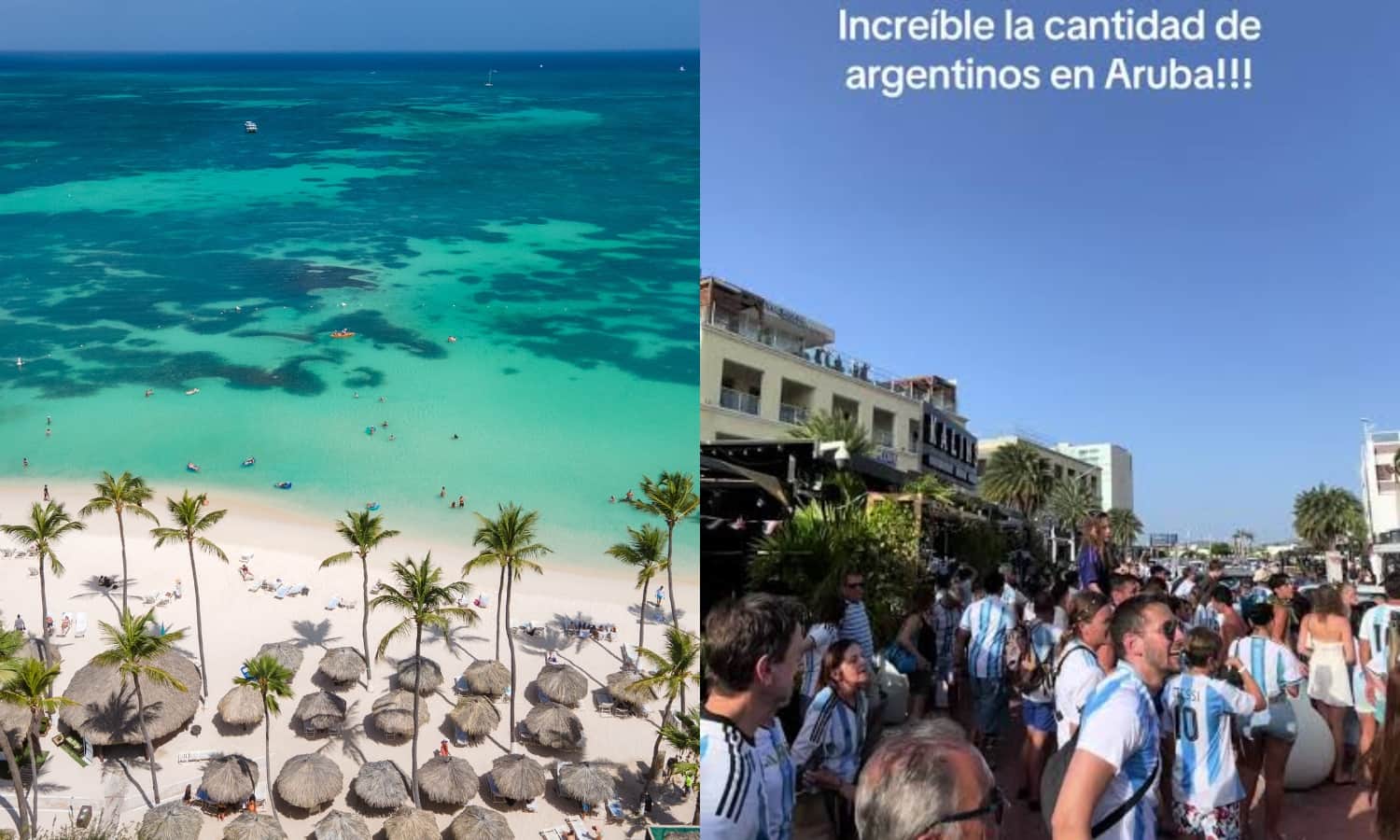 Argentinos en Aruba muchos