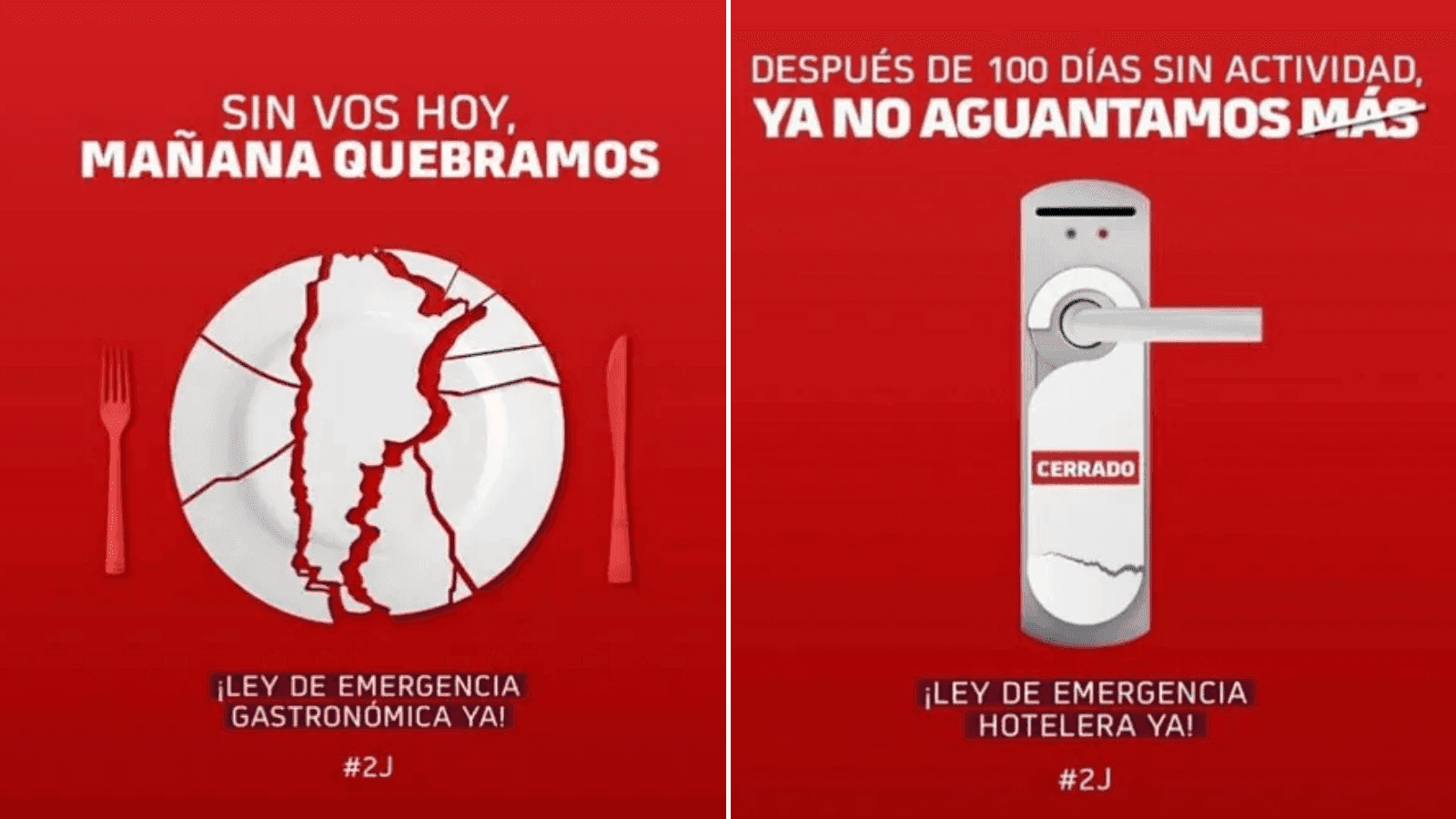 Hoteleros y gastronómicos de Argentina se unen en redes sociales para exigir una Ley de Emergencia ante crisis por Covid-19 1