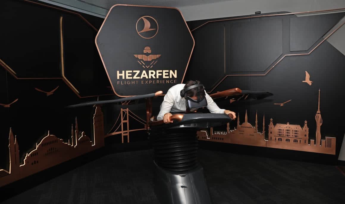 Turkish Airlines inauguró Hezarfen, una experiencia de simulador de vuelo en el aeropuerto de Estambul-1